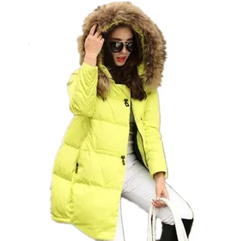Ceket Kapşonlu Kadın parkas 2020 Yeni kadın ceketi kürk yaka Giyim Kadın artı Boyutu Kışlık mont 5XL
