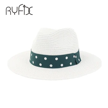 Bahar yaz erkekler açık hasır şapka ile İngiliz rüzgar nokta şerit tasarım güneş şapkası HA87