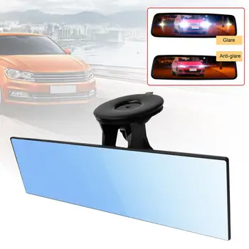 Araba Dikiz Aynası parlama Önleyici Evrensel Araba kamyon iç vantuz Mavi Ayna